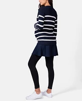 Seraphine Women's Nautical Knit Maternity Nursing Tunic