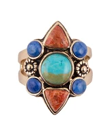 Barse Bronco Multi Stone Ring