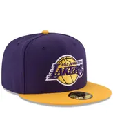 New Era Men's Los Angeles Lakers Official Team Color 2Tone 59FIFTY Fitted Cap