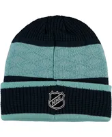 Outerstuff Big Boys and Girls Seattle Kraken Puck Pattern Cuffed Knit Hat