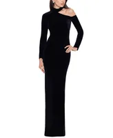 Xscape Velvet Cutout Gown