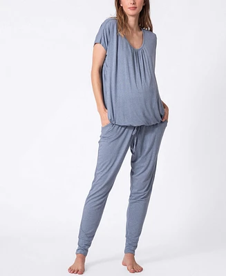 Seraphine Women's Ultra-Soft Maternity Nursing Loungewear Set