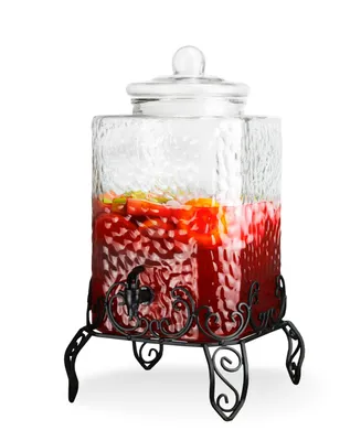 Style Setter Homestead 2.5 Gallon Beverage Dispenser with Metal Stand