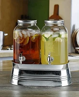 Style Setter Classic Farmhouse 1 Gallon Beverage Dispenser, Set of 3