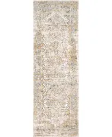 nuLoom Druzy CFDR05B 2'6" x 6' Runner Area Rug - Gold