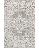 nuLoom Revel BIRV15A 4' x 6' Area Rug - Silver