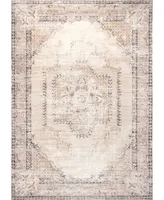 nuLoom Aurora HJAU04A Machine-Washable 5' x 8' Area Rug - Silver