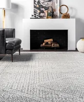 nuLoom Spring RZSP01A 6'7" x 9' Area Rug - Silver