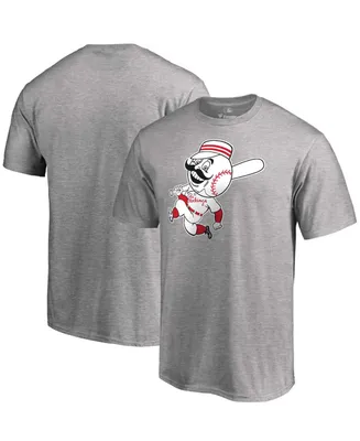 Men's Cincinnati Reds Fanatics Branded Red/Heathered Gray Big & Tall  Colorblock T-Shirt