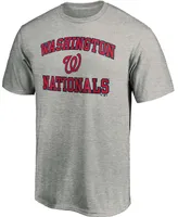 Men's Heathered Gray Washington Nationals Heart Soul T-shirt