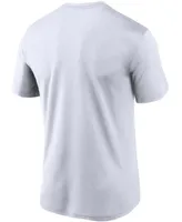 Men's White Los Angeles Dodgers Wordmark Legend T-shirt
