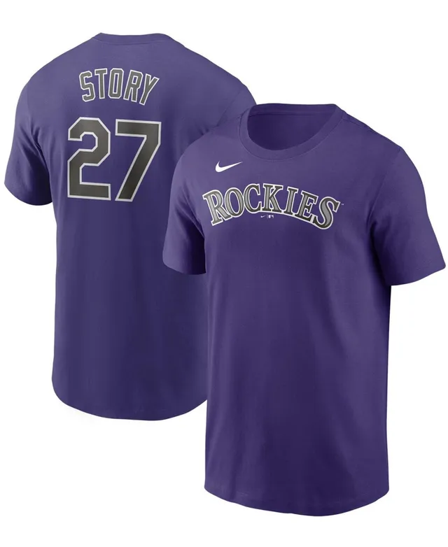 Colorado Rockies Majestic Threads Buzzer Beater Tri-Blend Ringer T-Shirt -  Blue