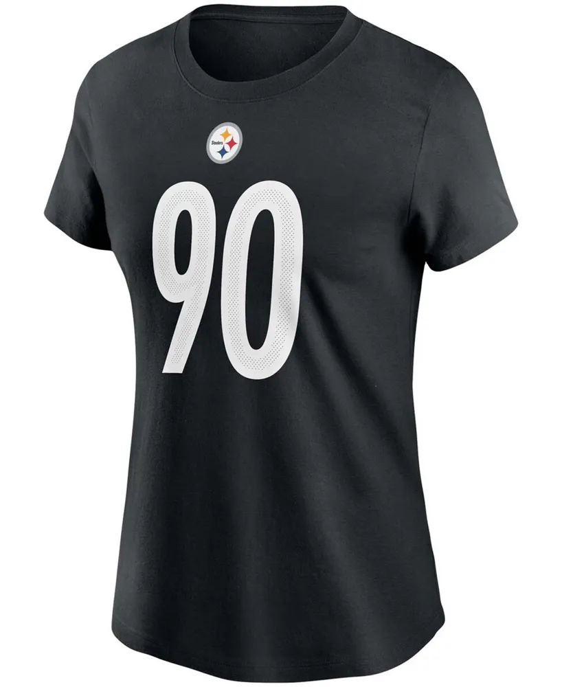 Women's T.j. Watt Black Pittsburgh Steelers Name Number T-shirt