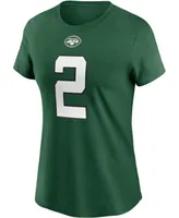 Women's Zach Wilson Green New York Jets 2021 Nfl Draft First Round Pick Player Name Number T-shirt