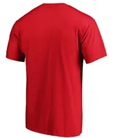 Men's Red New York Rangers Team Primary Logo T-shirt