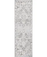 nuLoom Sundry ACSD05A 2' x 6' Runner Area Rug - Silver