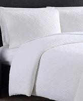 Closeout! Vera Wang Double Diamond Matelasse 3 Piece Comforter Set