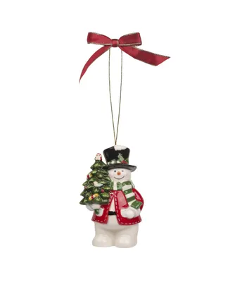 Christmas Tree Snowman Ornament