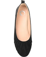 Journee Collection Women's Tannya Ruched Ballet Flats