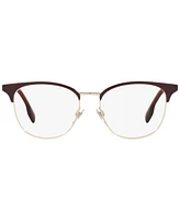 Burberry BE1355 Women's Square Eyeglasses - Light Gold