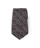 Dc Comics Men's Superman Geometric Silk Tie - Silver