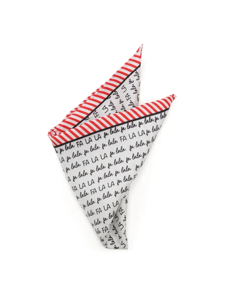 Cufflinks Inc. Men's Fa La La Holiday Pocket Square