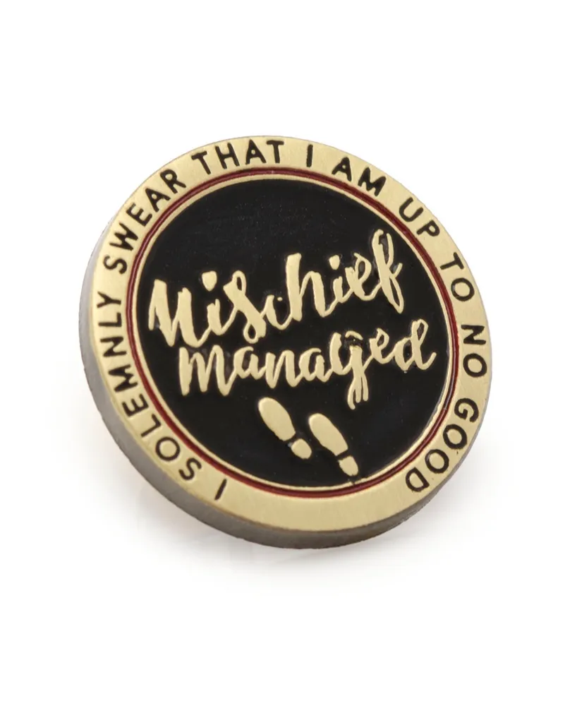 Harry Potter Men's Mischief Managed Lapel Pin - Gold