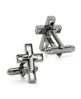 Ox & Bull Trading Co. Men's Cut Out Cross Cufflinks