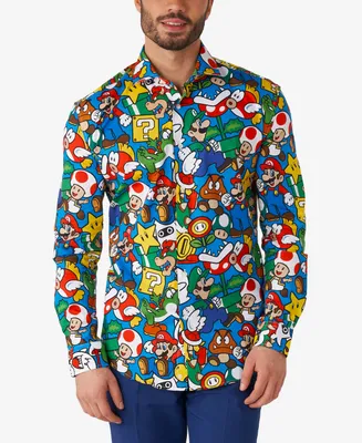OppoSuits Men's Super Mario Licensed Nintendo Dress Shirt