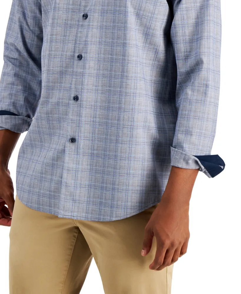 Club Room Men's Pioloa Plaid Shirt, Created for Macy's