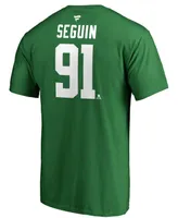 Men's Tyler Seguin Kelly Green Dallas Stars Team Authentic Stack Name and Number T-shirt