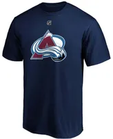 Men's Nathan Mackinnon Navy Colorado Avalanche Authentic Stack Name and Number T-shirt