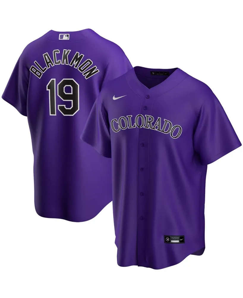 NIKE Youth Big Boys Charlie Blackmon Purple Colorado Rockies