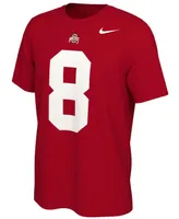 Men's Trey Sermon Crimson Ohio State Buckeyes Alumni Name Number T-shirt