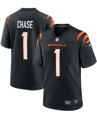 Men's Ja'Marr Chase Black Cincinnati Bengals 2021 Nfl Draft First Round Pick Game Jersey