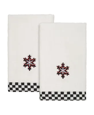Avanti Tis the Season Holiday Plaid Fingertip Towel Set, 18" x 12"