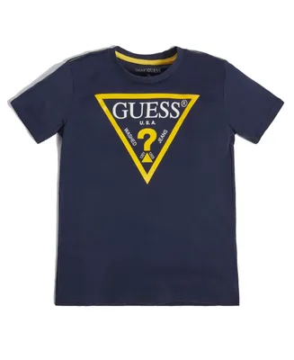 Guess Big Boys Soft Jersey Short Sleeve Classic Logo T-shirt