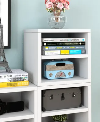 Way Basics Eco Stackable Connect Storage Cube with Shelf