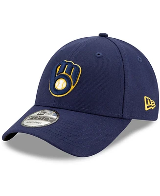 Big Boys and Girls Navy Milwaukee Brewers Team The League 9FORTY Adjustable Hat