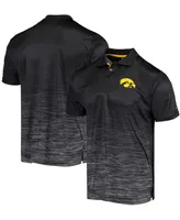 Men's Black Iowa Hawkeyes Marshall Polo