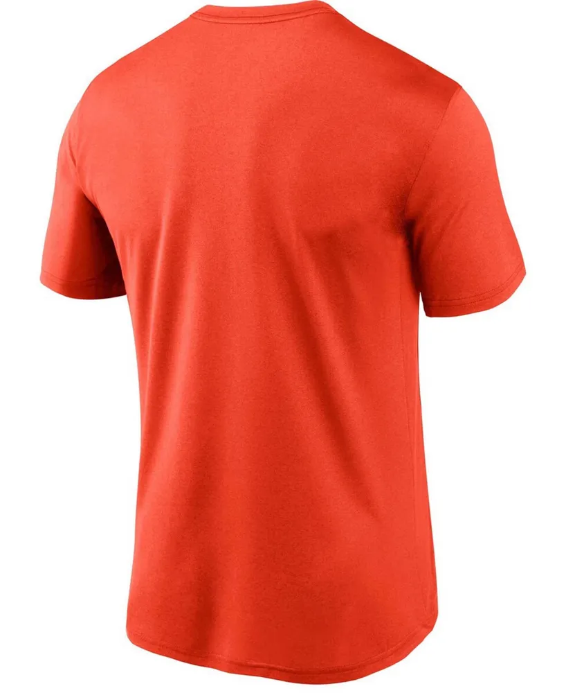 Men's Orange Cleveland Browns Logo Essential Legend Performance T-shirt
