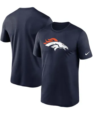 Men's Big and Tall Navy Denver Broncos Logo Essential Legend Performance T-shirt