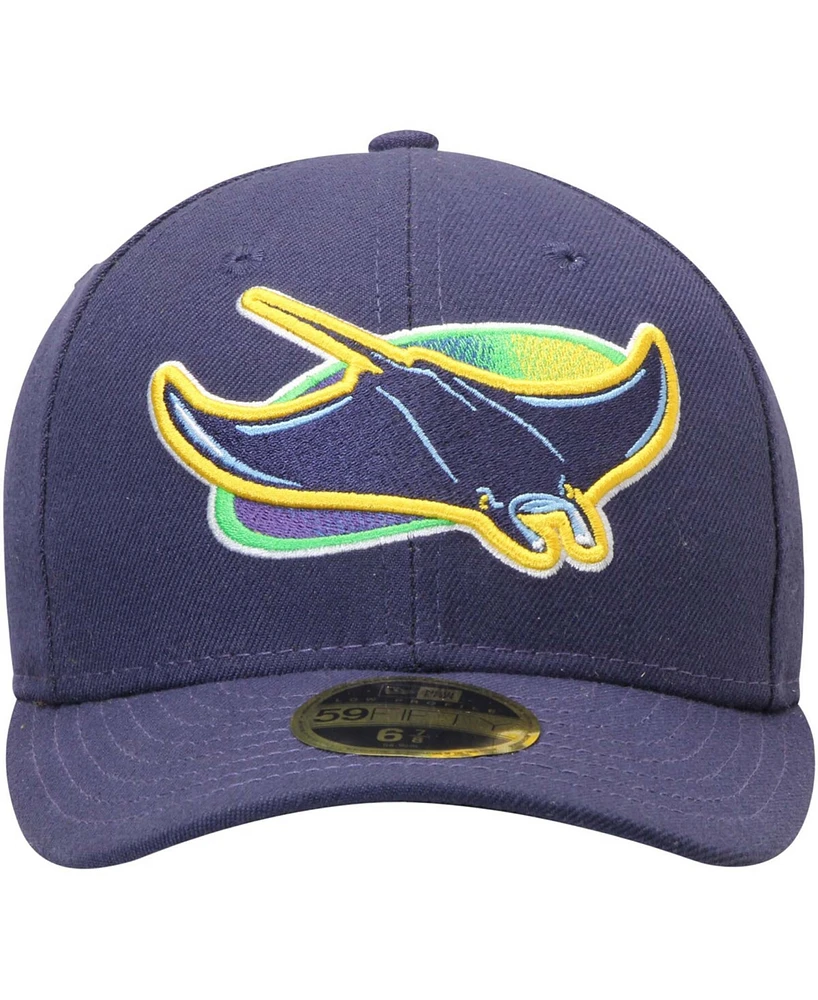 Men's Navy Tampa Bay Rays Alternate Authentic Collection On-Field Low Profile 59FIFTY Fitted Hat