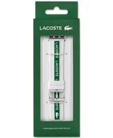 Lacoste Striping White & Green Silicone Strap for Apple Watch 38mm/40mm