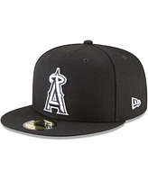 Men's Black Los Angeles Angels 59FIFTY Fitted Hat