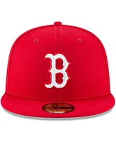 Men's Red Boston Sox Fashion Color Basic 59FIFTY Fitted Hat