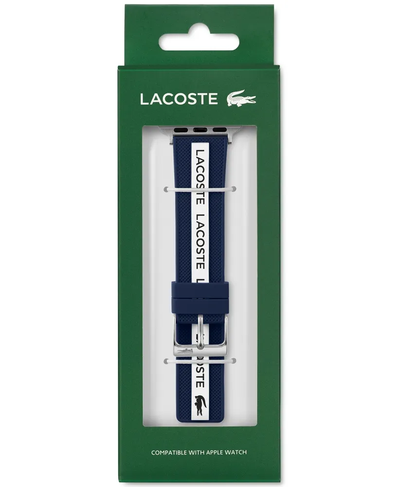 Lacoste Striping & White Silicone Strap for Apple Watch 38mm/40mm