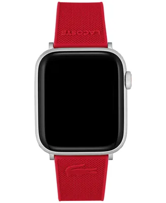 Lacoste Petit Pique Red Silicone Strap for Apple Watch 42mm/44mm
