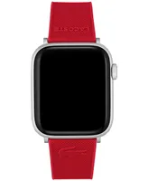 Lacoste Petit Pique Red Silicone Strap for Apple Watch 42mm/44mm