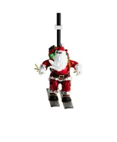 Skiing Santa Ornament